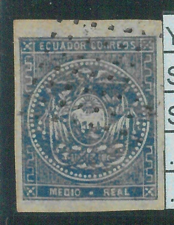 86992a - ECUADOR  - STAMP - Yvert & Tellier  # 1 - USED with great margins NICE!