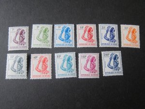 Niger 1962 Sc O1-6,O10-14 MNH