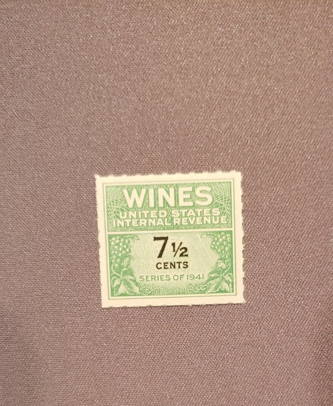 RE119, Wines 7 1/2 Cent, Mint, CV $6.50