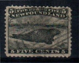 Newfoundland Scott 26 Used (blunt perf) attractive stamp