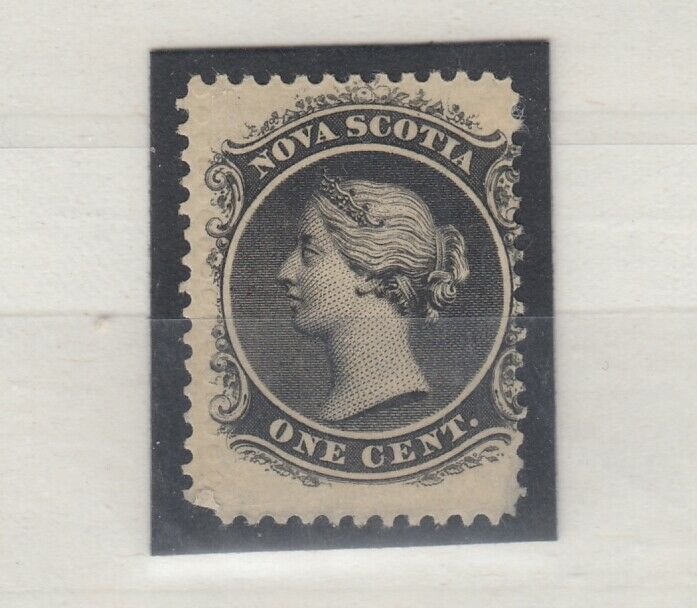 Nova Scotia QV 1860 1c Black MH JK363