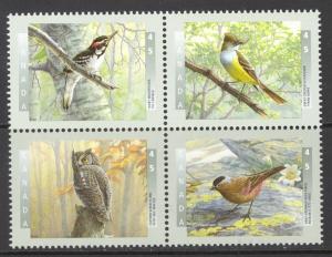 Canada Sc# 1713a MNH Block/4 1988 45¢ Birds of Canada