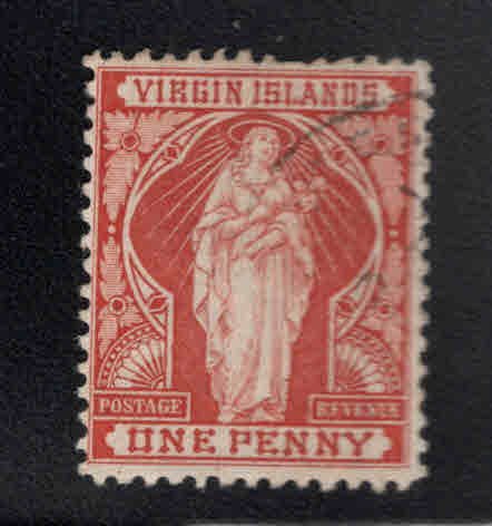 Virgin Islands  Scott 22 Used Saint Ursula stamp