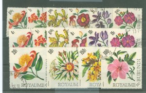 Burundi #141-56 Used Single (Complete Set) (Flora) (Flowers)