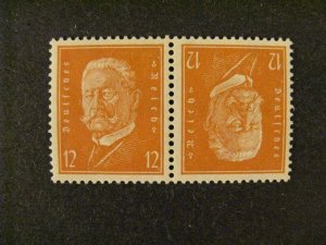 Germany #373a mint hinged tete-beche pair a22.11 6736