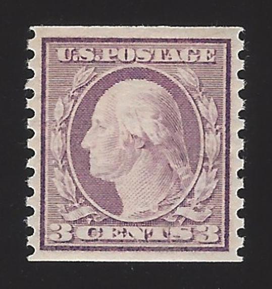 US #456 1914-16 Violet Type I Perf 10 Vert Wmk 190 MNH VF Scv $525