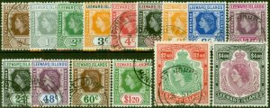 Leeward Islands 1954 Set of 15 SG126-140 Fine Used