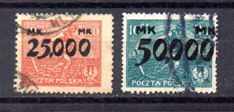 Poland 196-197 used (A)