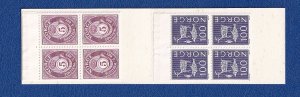 Norway   #469a   MNH  1970  booklet 4 x 5  4 x 20 and 4 x 100 ore