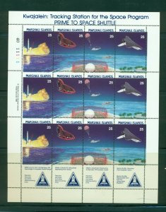 Marshall Islands #208a (1988 Space Program strip in a sheet of 12)  VFMNH CV $6