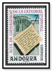 Andorra Spanish #89 Urgel Cathedral MNH