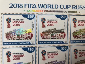 Togo 2018 Overloaded FRANCE CHAMPION FIFA World Cup Russia Football-