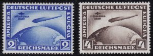 1930 Germany / Deutsches Reich, PA 38/39 2 values MLH / * Signed Raybaudi