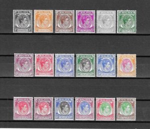 SINGAPORE 1948/52 SG 16/30 Cat £475