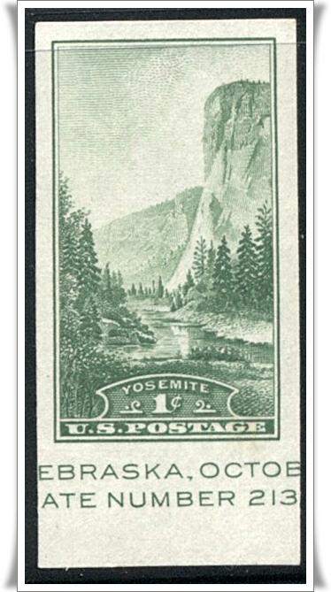 SC#769a 1¢ Yosemite Souvenir Sheet Single (1935) NGAI