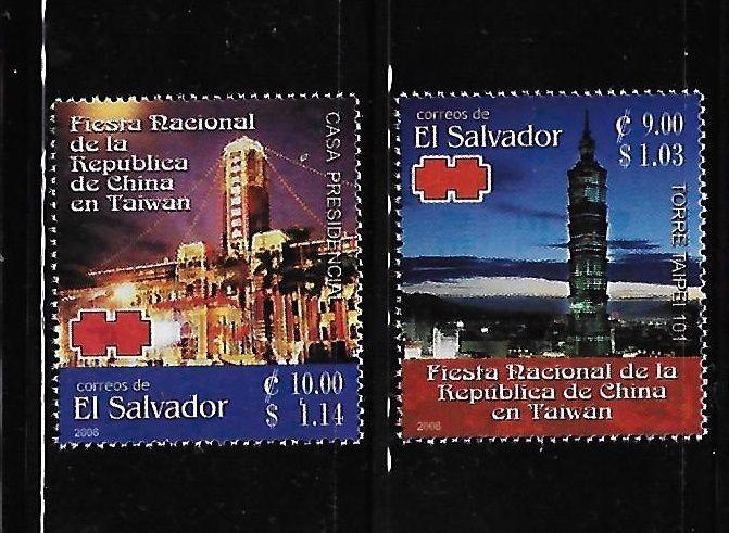 El Salvador 2006 Taiwan Relations Sc 1656-7 MNH A252