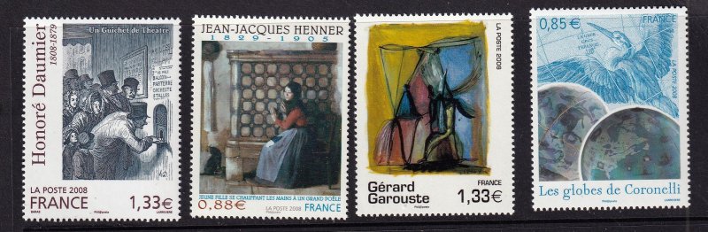 France 2008 -  Art  -  MNH  set # 3410-3413