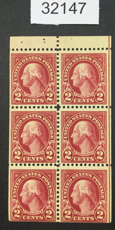 US STAMPS #554c MINT OG NH BOOKLET LOT #32147