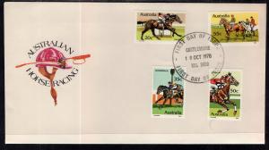 Australia 691-694 Horses U/A FDC