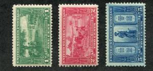 UNITED STATES 617-619 MINT F-VF NH, LEX-COMPLETE SET