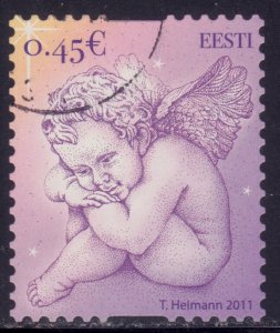 Estonia, 2011, Christmas Stamp,  0.45€, #689, used++