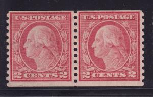 453 Pair VF mint original gum never hinged nice color cv $ 625 ! see pic !