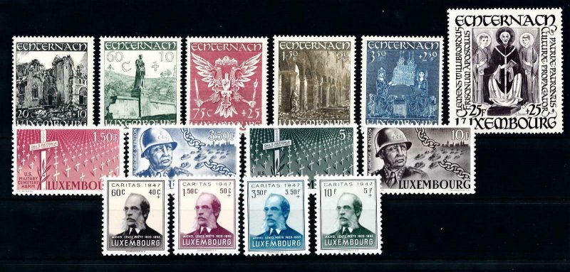 Luxembourg Luxemburg 1947 Complete Year Set MNH