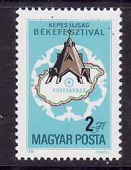Hungary-Sc#2860-unused NH set-Maps-Peace Festival-1984-