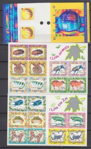 Z5043 JL stamps 1998 singapore mnh complete blkt #842a, 847a, 852a