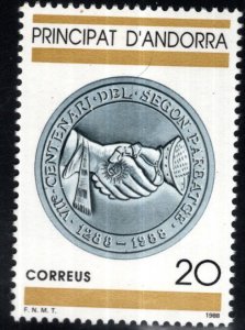 Andorra  (Spanish) Scot 187  MNH** 1988 stamp