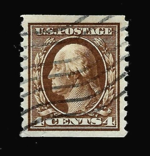 US Sc# 446 4 cent WASHINGTON  Used HR - Light Cancel - Centered - Pristine 