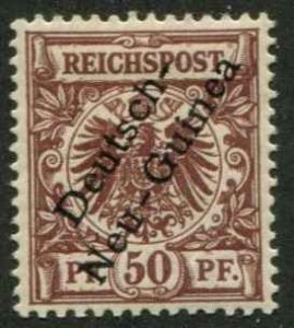 German New Guinea SC# 6  O/P on issue of Germany 50pf MH