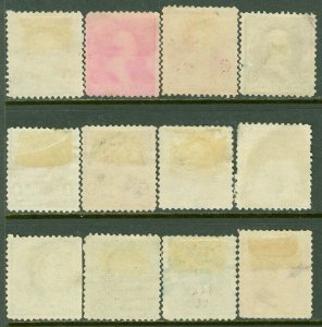 EDW1949SELL : USA 1890-93 Scott #219, 219D-229 Used. Minor faults. Catalog $267.