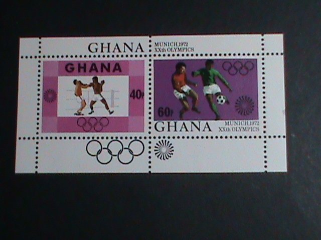 GHANA STAMP-1972-SC#458a 20TH OLYMPIC GAMES MUNICH'72 STAMP S/S VERY FINE