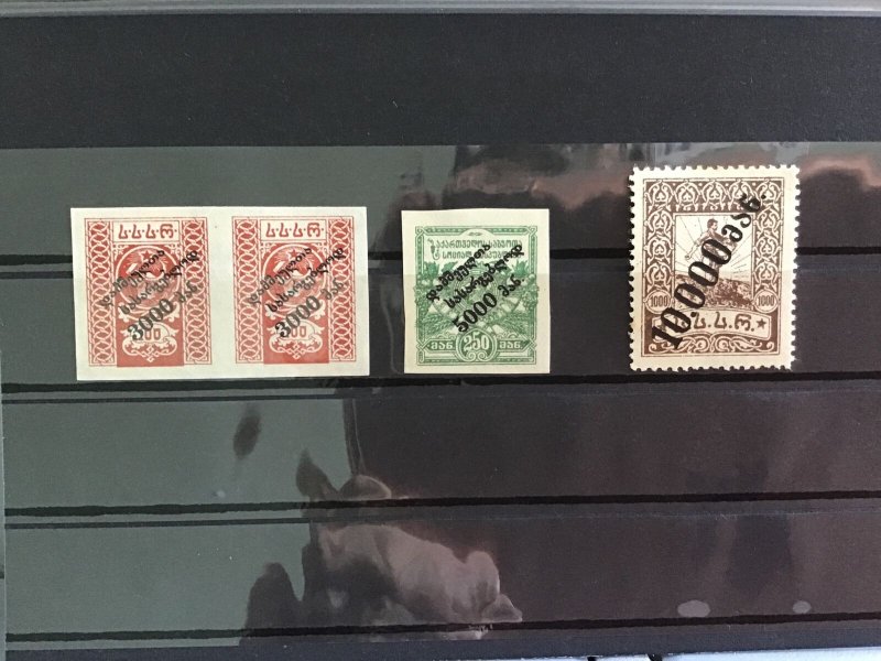 Georgia 1922-1923 surcharged mounted mint   stamps  R29811