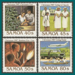 Samoa 1987 Christmas, MNH #706-709,SG764-SG767