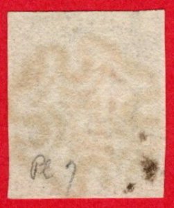 GBR SC #1 U (F,H) 1840 Queen Victoria w/red MC 4 margin w/flts CV $445.00