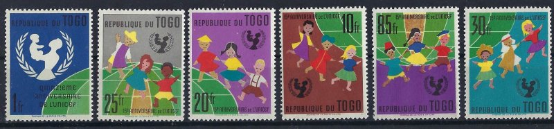 Togo 411-16 MNH BIN $2.90