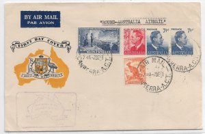 Round-Australia Airmail 1st Day Cover 1951 (55413)