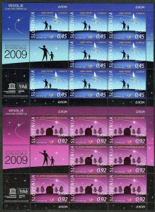 732 - SLOVENIA 2009 - EUROPA - Astronomy - MNH Mini Sheet