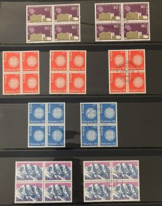 Switzerland 1970s MNH Used Blocks Lighth. Coll.(1000+)Mint Face Ap.300FR+(GM1930