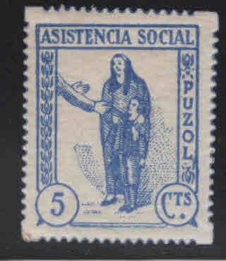 SPAIN Civil War Republic Puzol Civil war tax Label GG 1132 MNH**