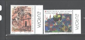 CROATIA 1997 EUROPE #325 - 326, MNH; SHEET MARGINS AVAILABLE