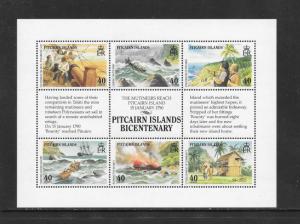 PITCAIRN ISLANDS - #331 PITCAIRN BICENTENARY S/S  MNH