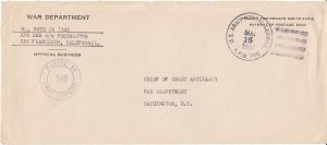 United States A.P.O.'s War Department Penalty 1942 U.S. Army Postal Service, ...