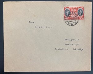 1936 Kaunas Lithuania Airmail cover To Stuttgart Germany Sc#C80