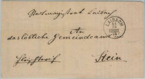 75483 - AUSTRIA Slovenia - POSTAL HISTORY - Prefilatelic Cover from LAIBACH 1875