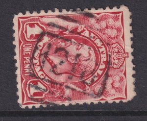 NEW SOUTH WALES,  1218 , RRR, BEAUFORT, Australia KGV 1d. Engraved.