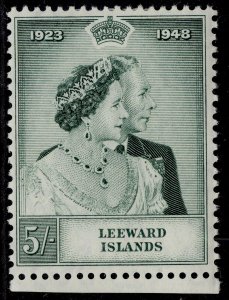 LEEWARD ISLANDS GVI SG118, 5c green, M MINT.