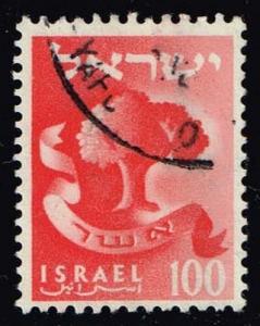 Israel #136 Tree - Asher; Used